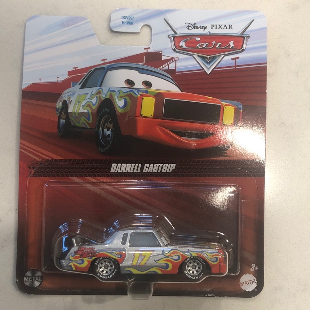 Mattel Disney Pixar Cars Darrell Cartrip Die-Cast Toy - Red and Silver